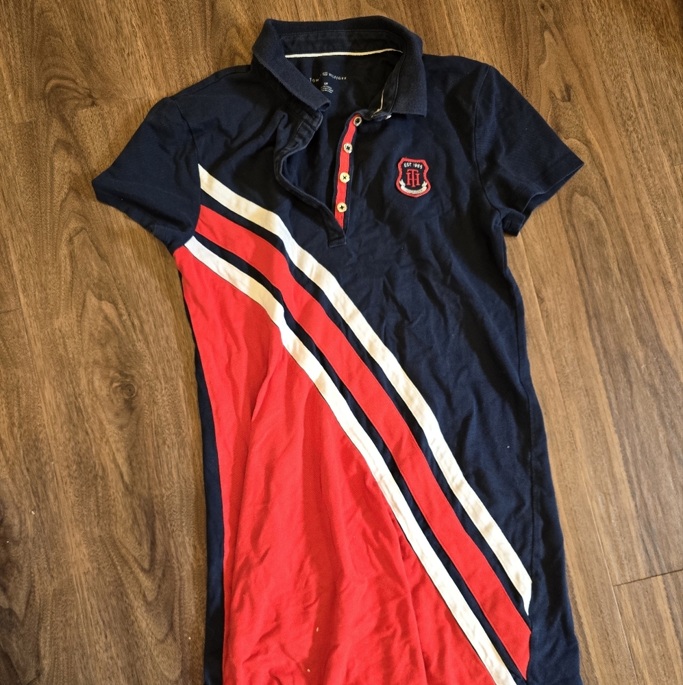 Navy and Red Tommy Hilfiger Polo Dress